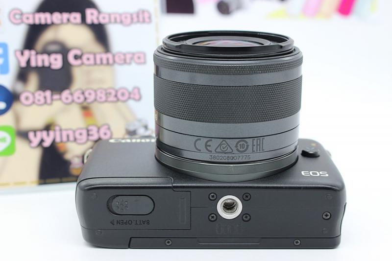 ขาย Canon EOS M10 + 15-45mm IS STM(สีดำ) สภาพสวย เมนูไทย มีWIFIในตัว จอติดฟิล์มแล้ว อุปกรณ์พร้อมกระเป๋า